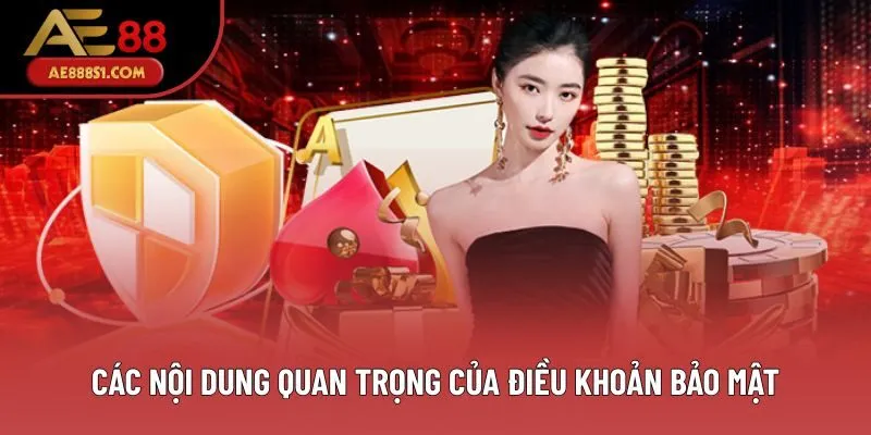 Các nội dung quan trọng của điều khoản bảo mật